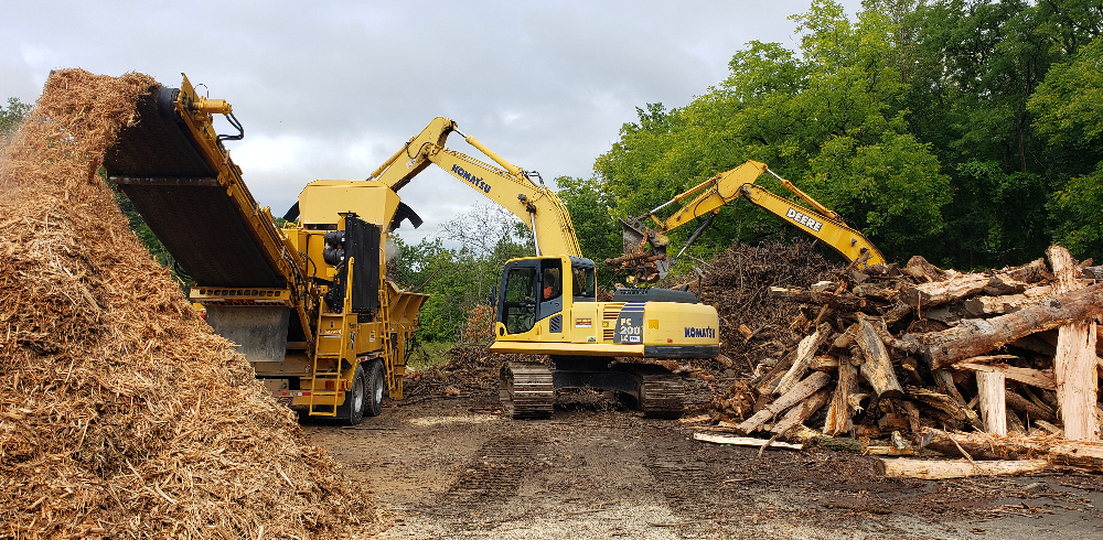 Rancourt Land Clearing of New York and Connecticut providing professional tub grinding Services