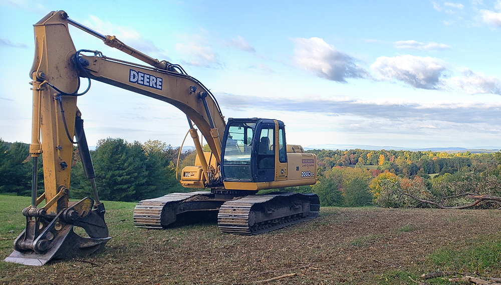Rancourt Land Clearing Excavator services for New York and Connecticut area.