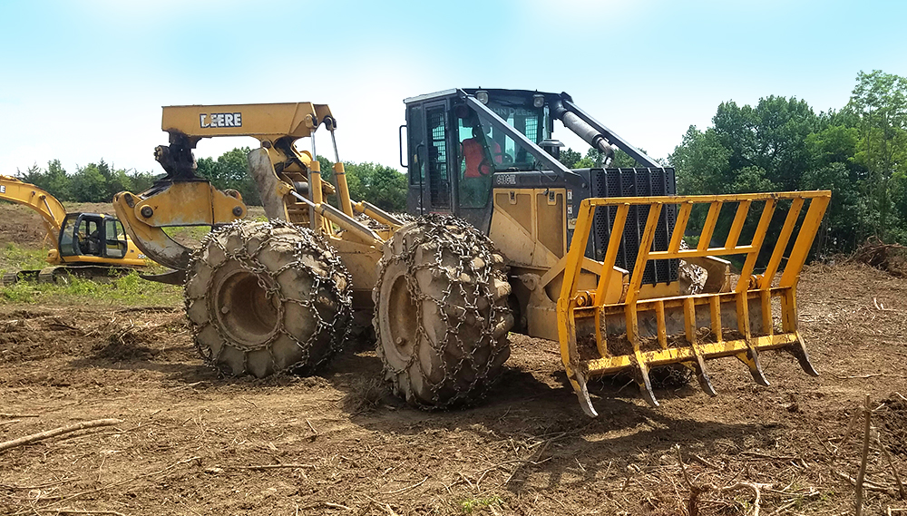 Rancourt Land Clearing Grapple Skidder Services in New York and Connecticut Area