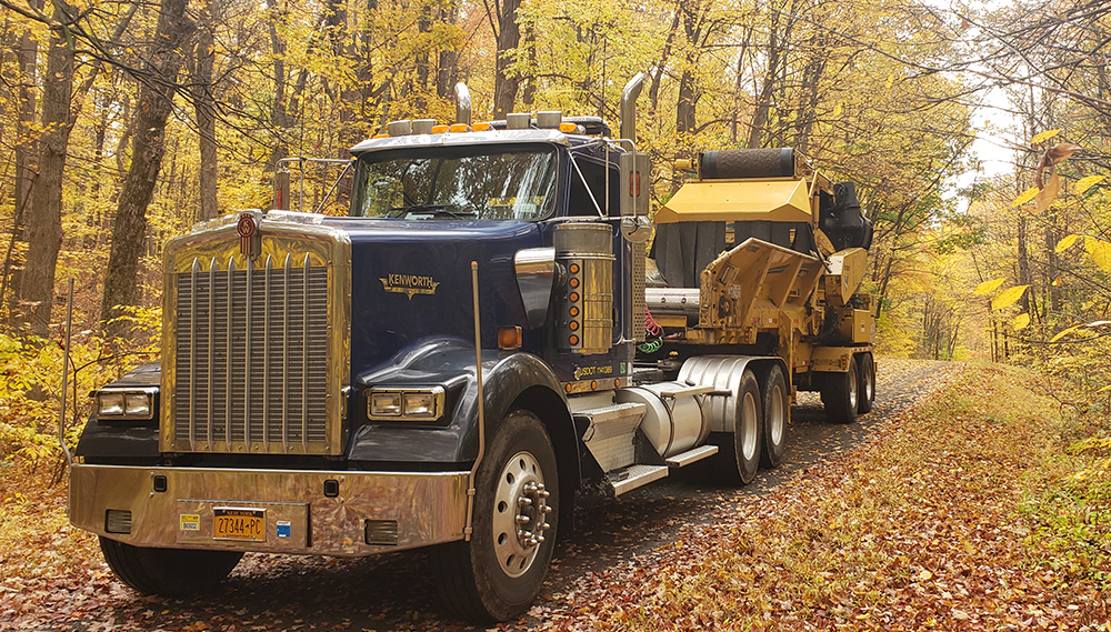 Rancourt Land Clearing Tractor Trailer Servicing New York and Connecticut