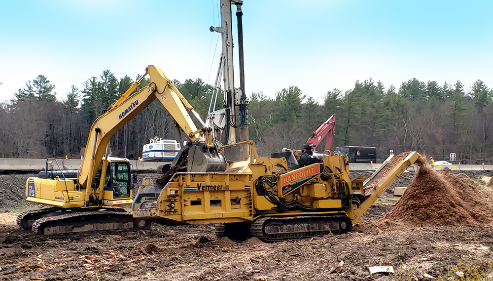 Rancourt Land Clearing Tub Grinder services for New York and Connecticut area.
